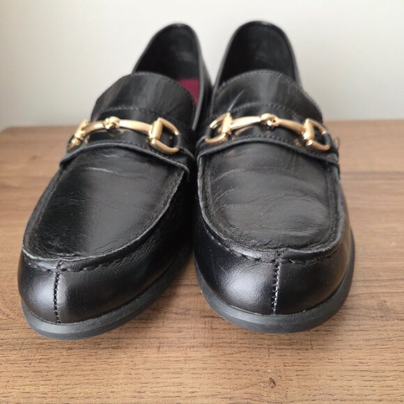 EUC MUNRO BLACK GENUINE LEATHER ARCH SUPPORT LOAFERS SIZE 9.5 WOMENS - Picture 7 of 16